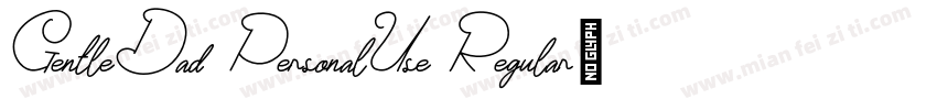 GentleDad PersonalUse Regular字体转换